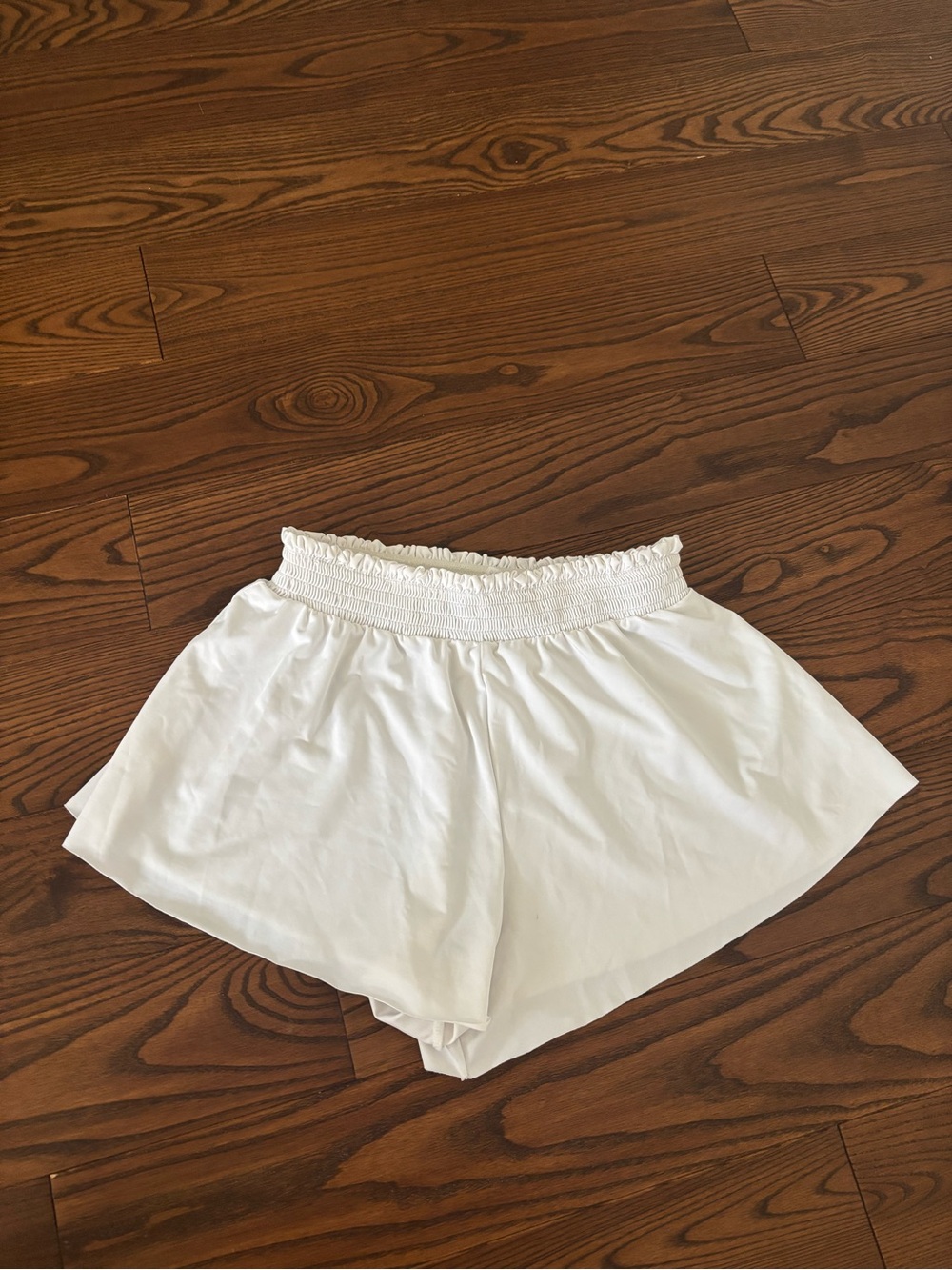 Ardene White Smocked Waist Skort Shorts